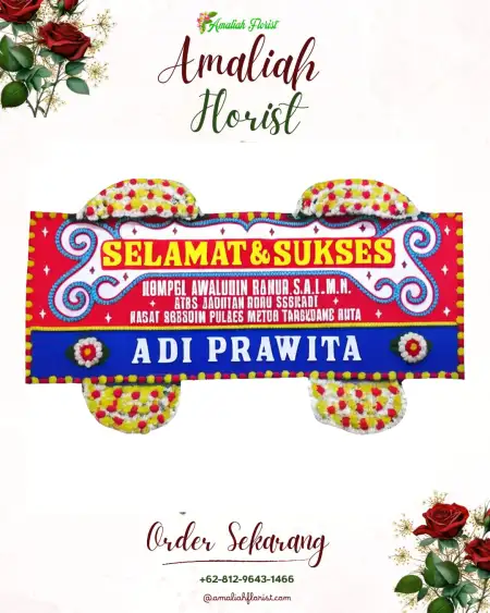 Papan Bunga Ucapan Selamat Raman Endra